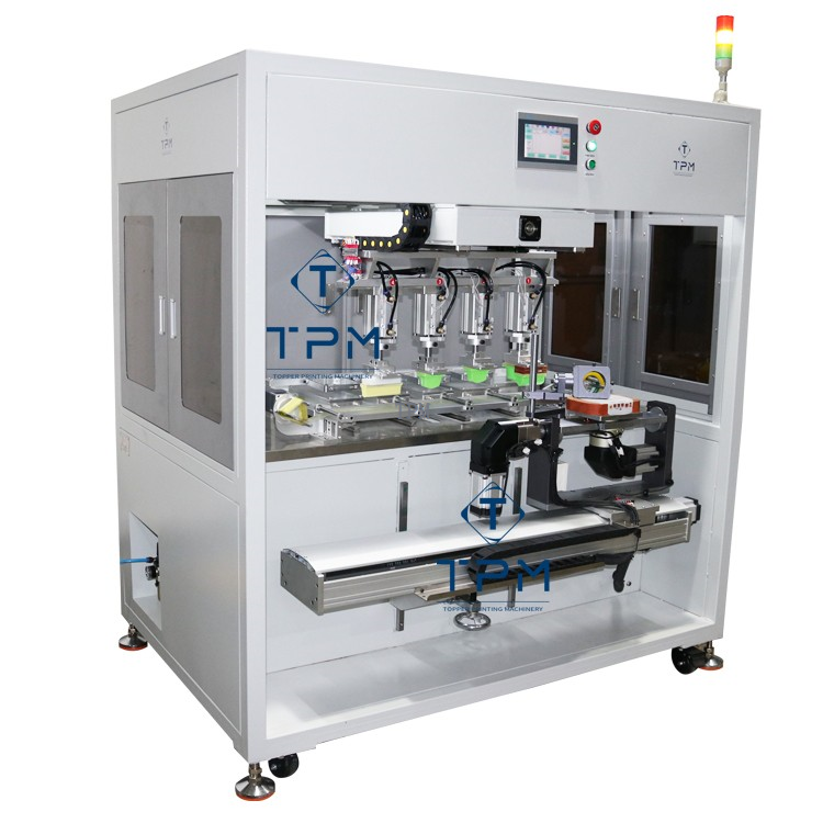 Multi-colors Sides Router Cover Servo Pad Printing Machine